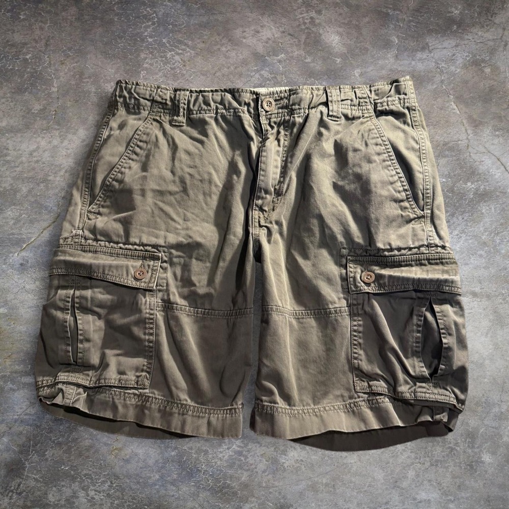 The North Face Men's Cargo Shorts Olive Green Size 36 Utility Hiking